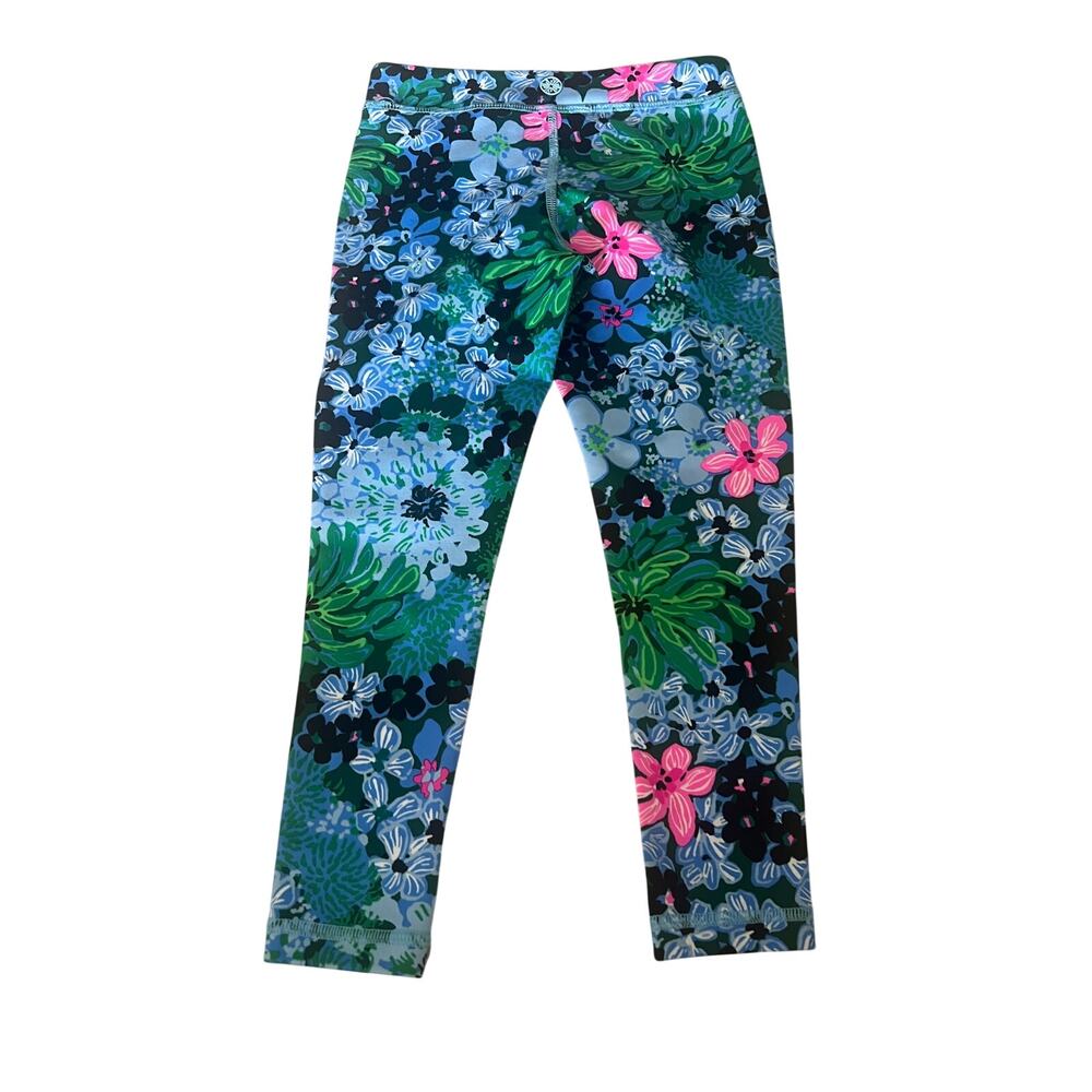 Lilly Pulitzer Girls Leggings Size Small 4-5 Multi Soiree All Day
